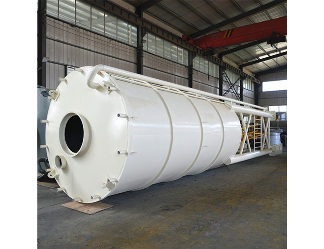 一套石灰料倉完工發貨