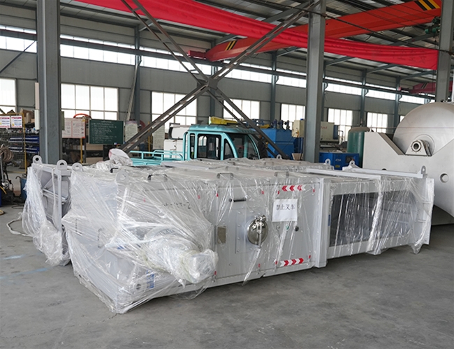 2台內進流格柵（shān）除汙機發貨